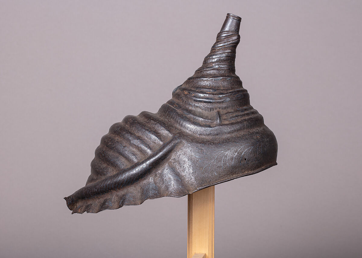 Helmet, Iron, steel, silver, Japanese