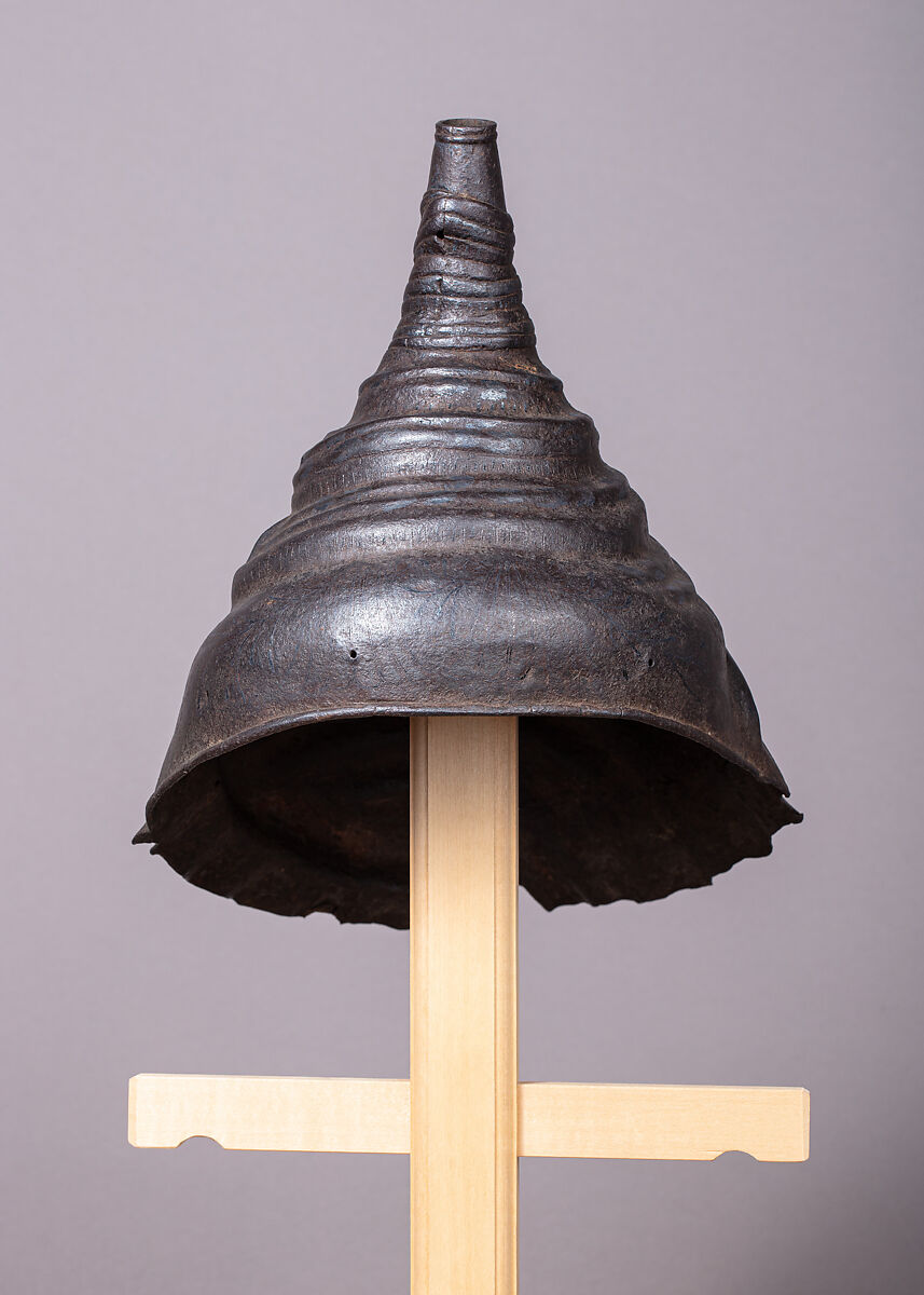 Helmet, Iron, steel, silver, Japanese