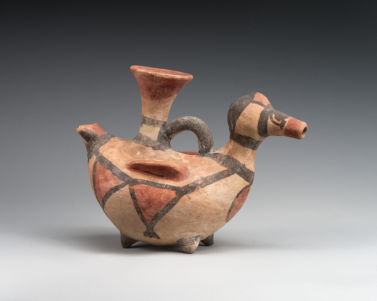 Terracotta bird-shaped vase, Terracotta, Cypriot