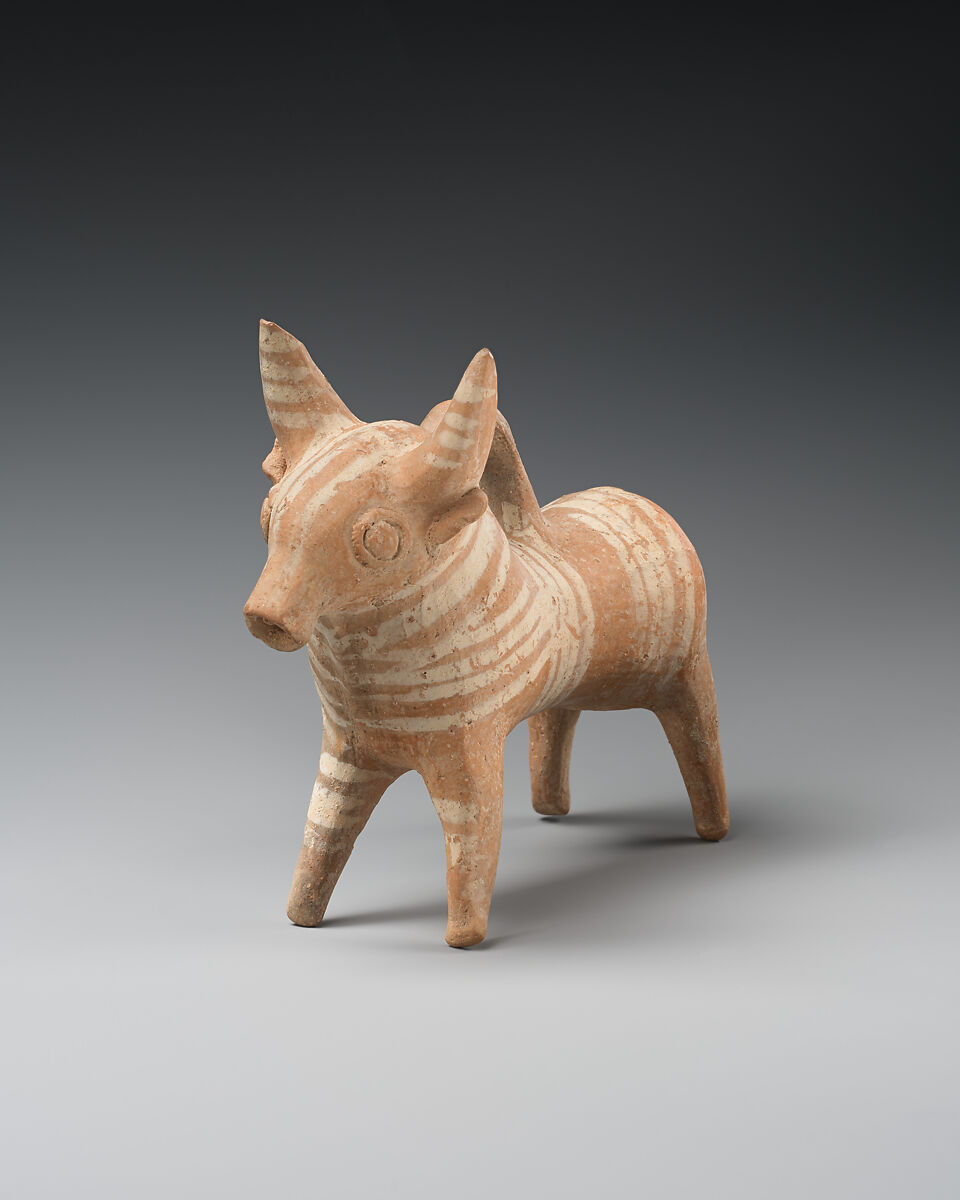 Terracotta vase in the form of a bull, Terracotta, Cypriot