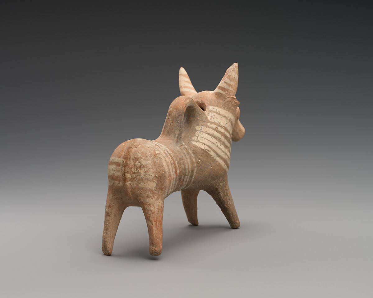 Terracotta vase in the form of a bull, Terracotta, Cypriot