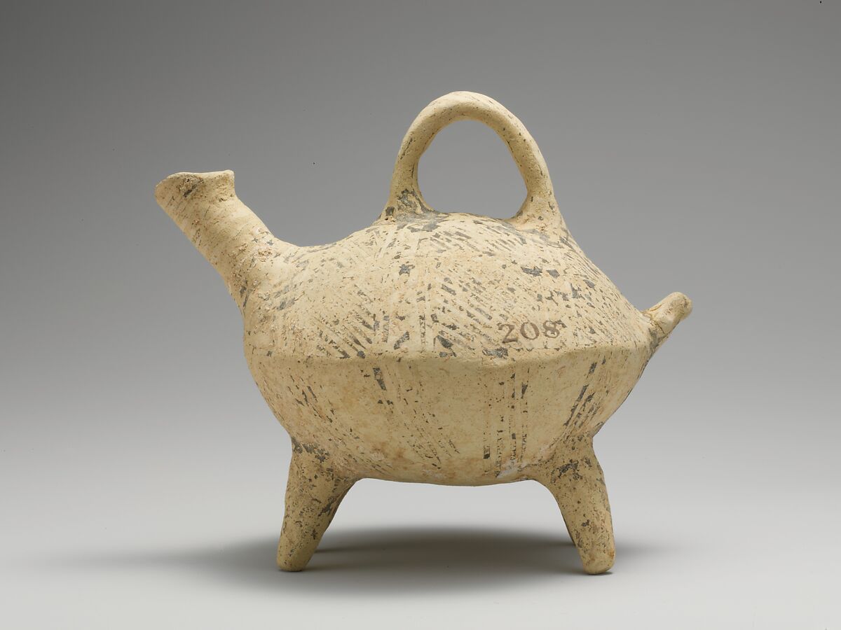 Terracotta zoomorphic askos (vessel), Terracotta, Cypriot 