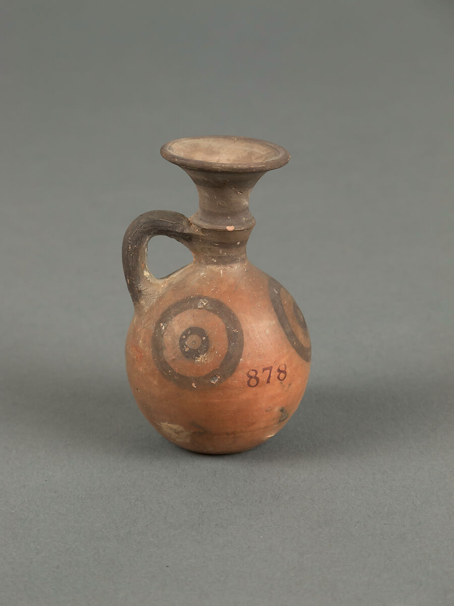 Jug, miniature, Terracotta, Cypriot 