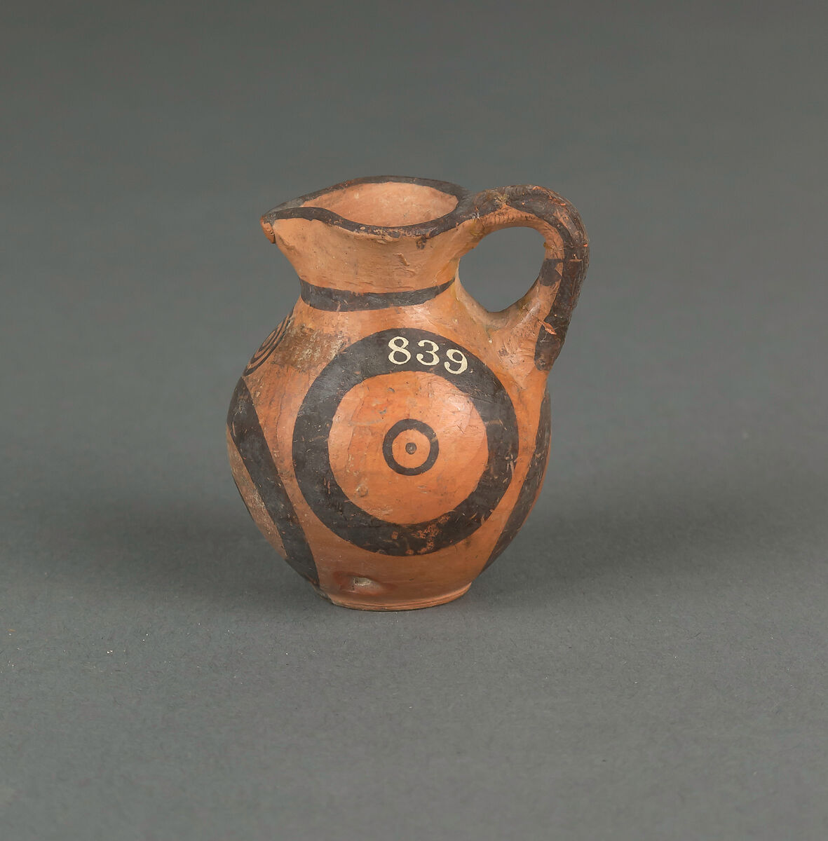 Oinochoe, miniature, Terracotta, Cypriot 