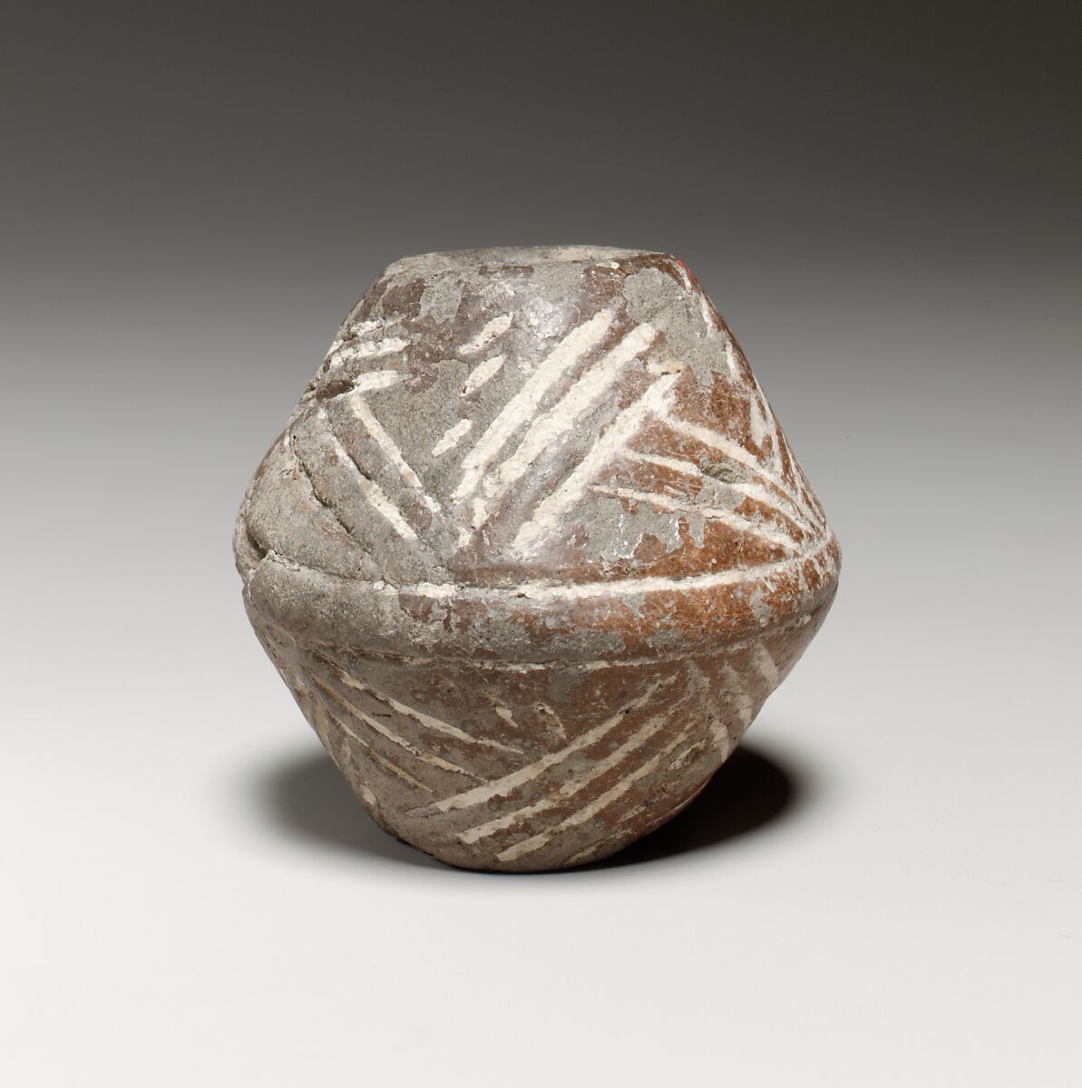 Terracotta biconical spindle-whorl with flat top, Terracotta, Cypriot 