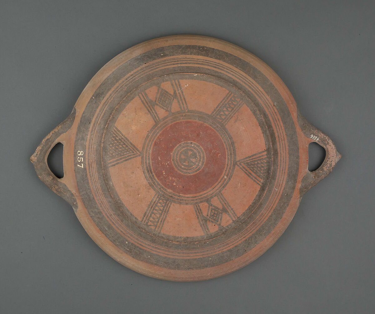 Terracotta plate, Terracotta, Cypriot 