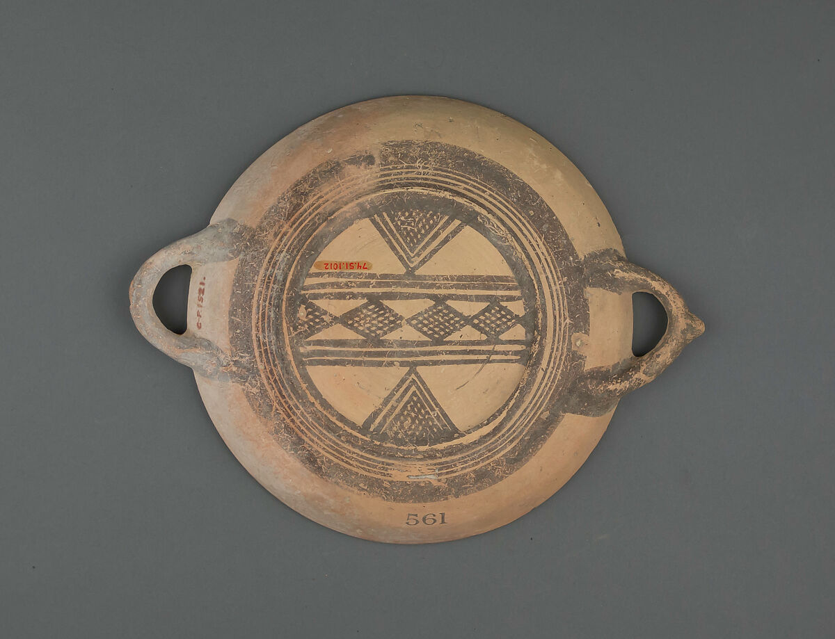 Plate, Terracotta, Cypriot 