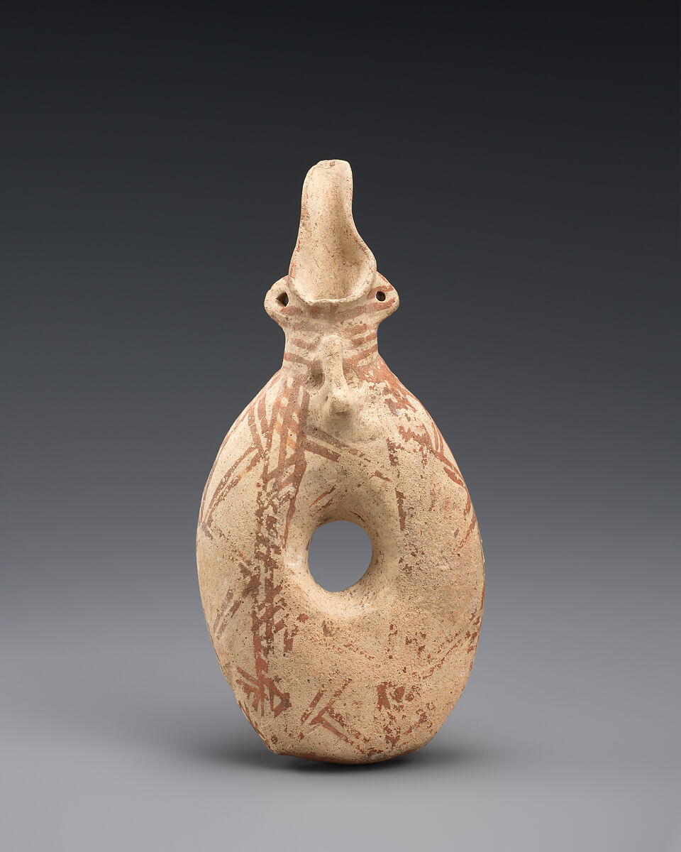 Terracotta ring-shaped vessel, Terracotta, Cypriot