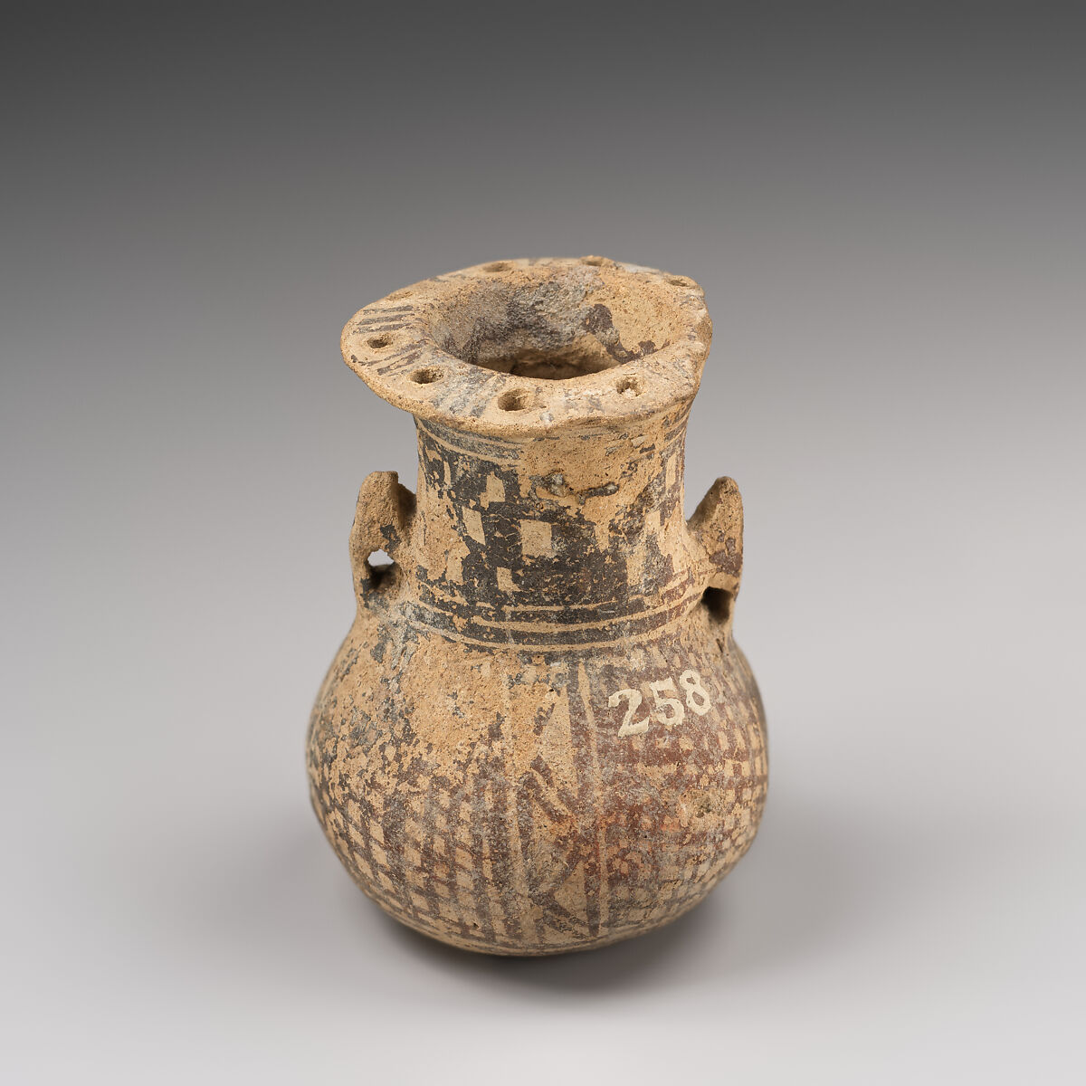 Amphora, miniature, Terracotta, Cypriot