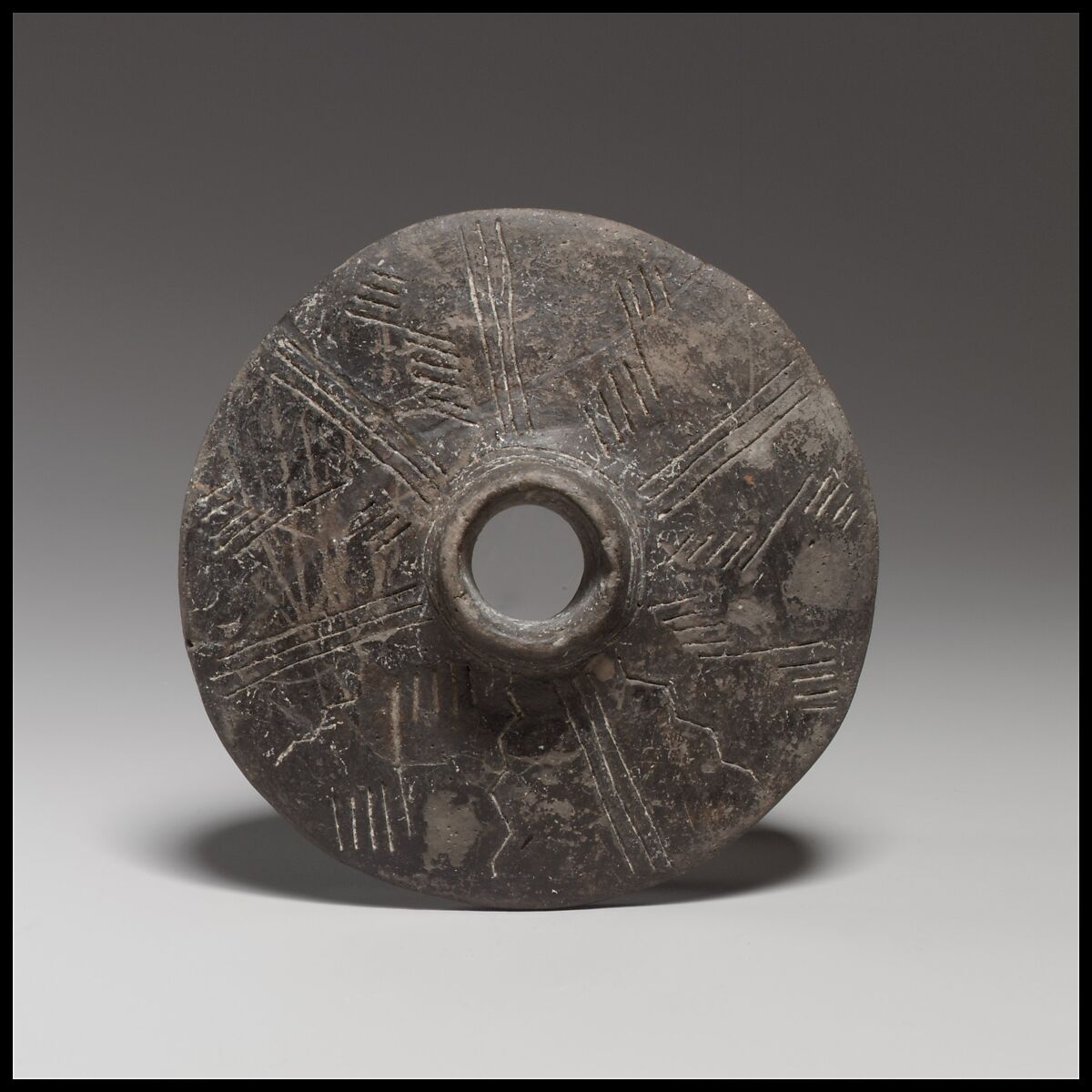 Terracotta disk, Terracotta, Cypriot 