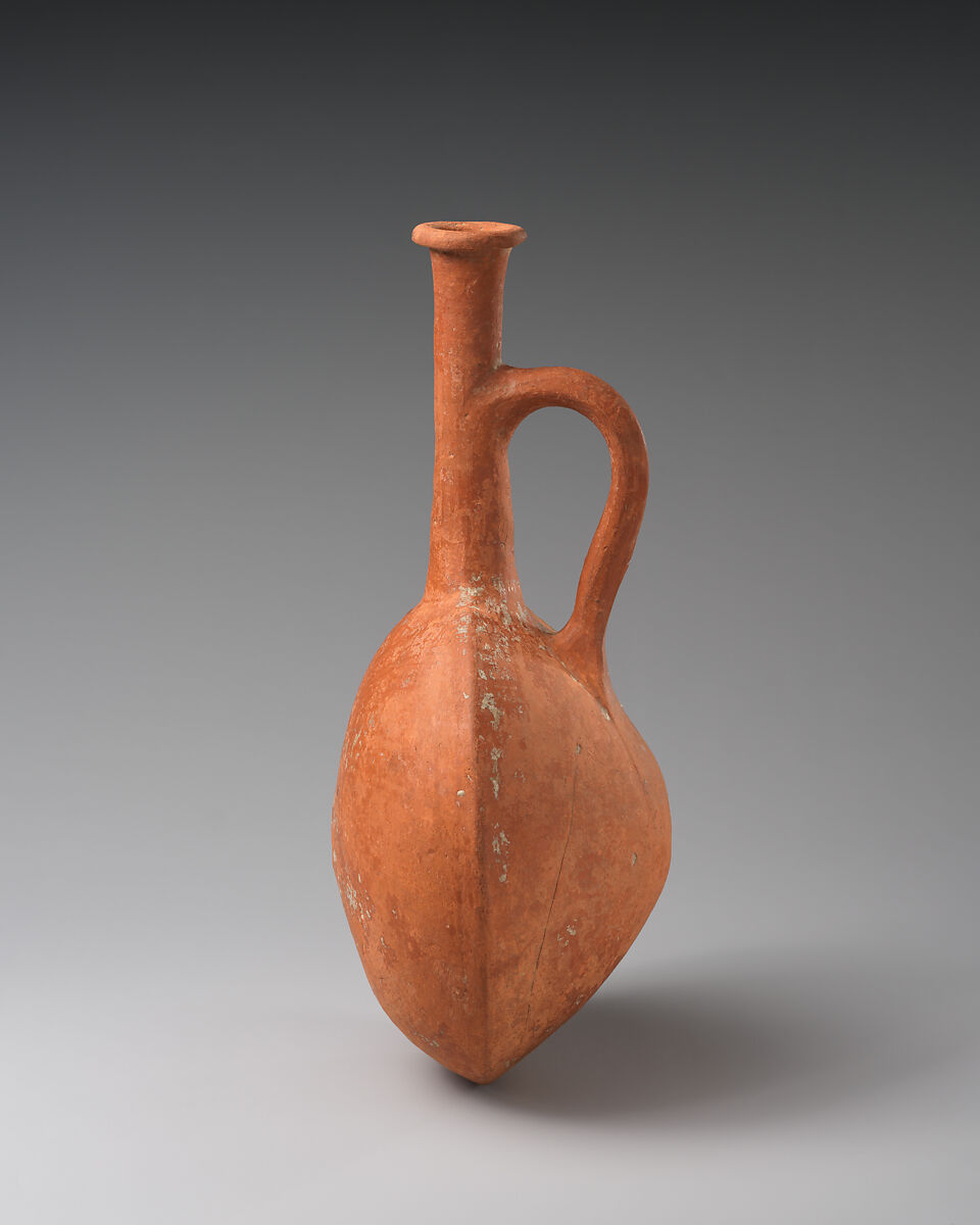 Terracotta lentoid flask, Terracotta, Cypriot
