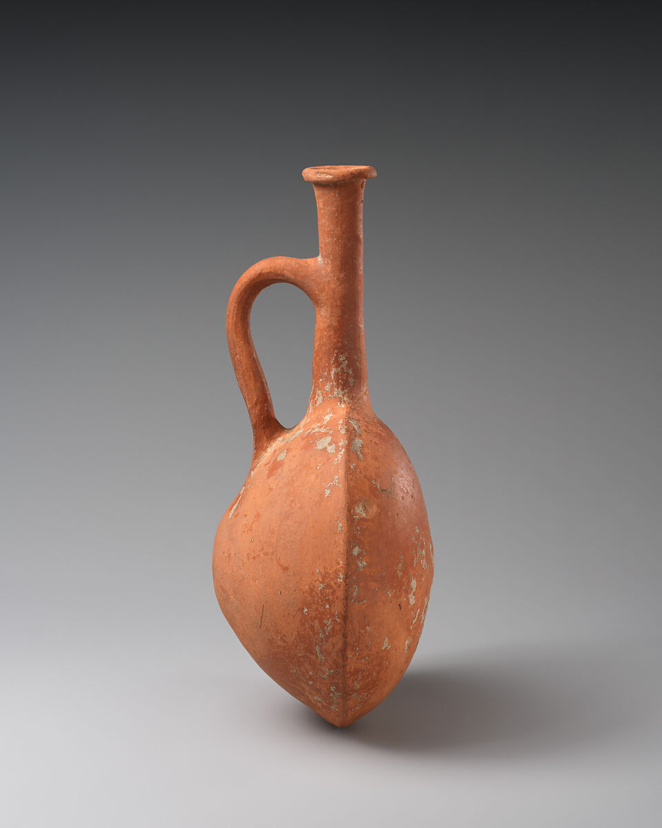 Terracotta lentoid flask, Terracotta, Cypriot
