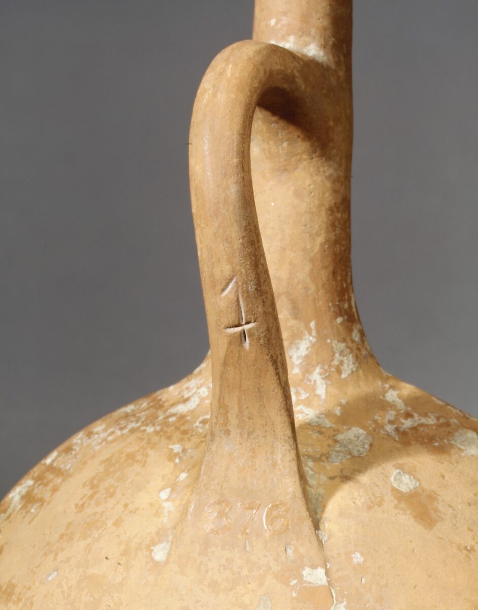 Terracotta lentoid flask, Terracotta, Cypriot