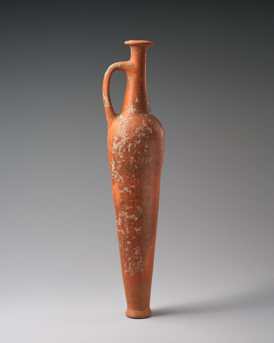 Terracotta spindle bottle, Terracotta, Cypriot