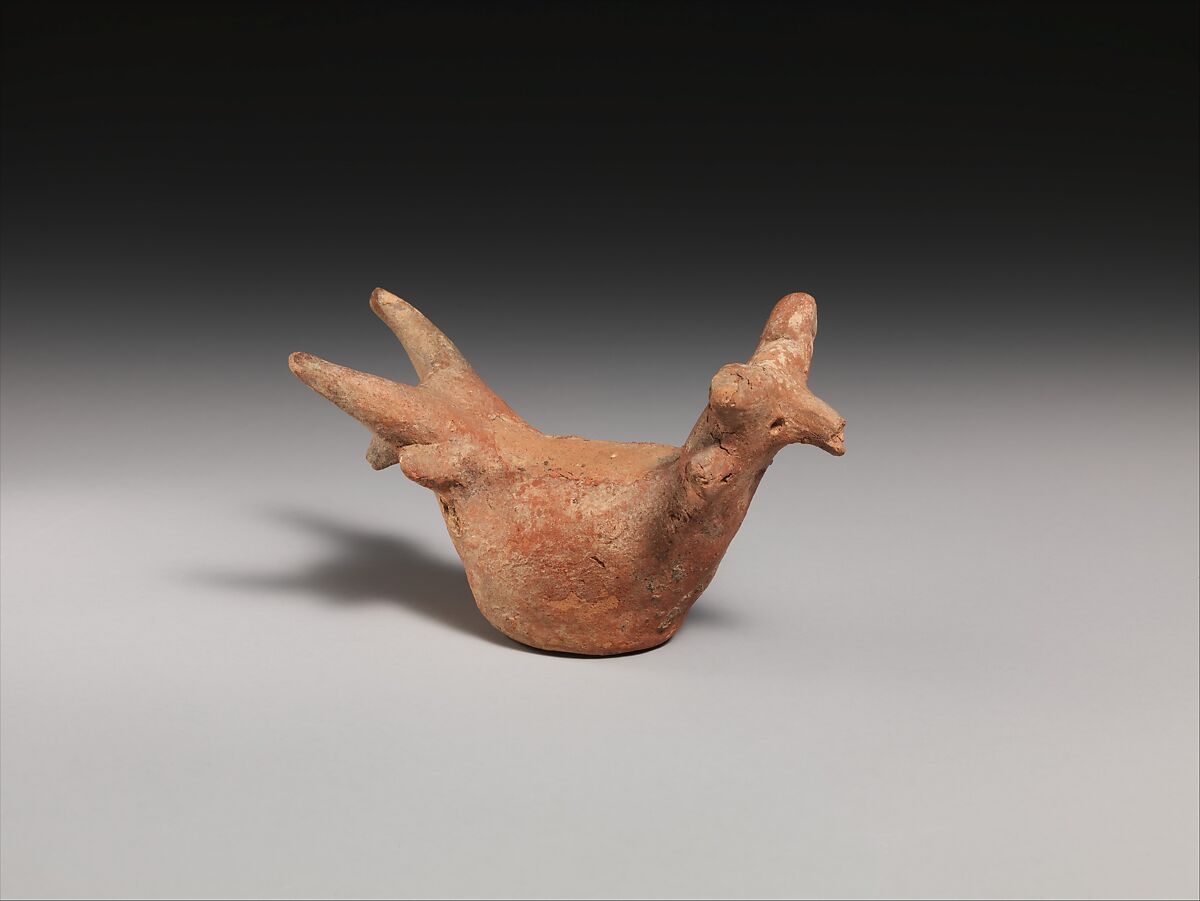 Terracotta figurine in the form of a zoomorphic askos (vessel), Terracotta, Cypriot 