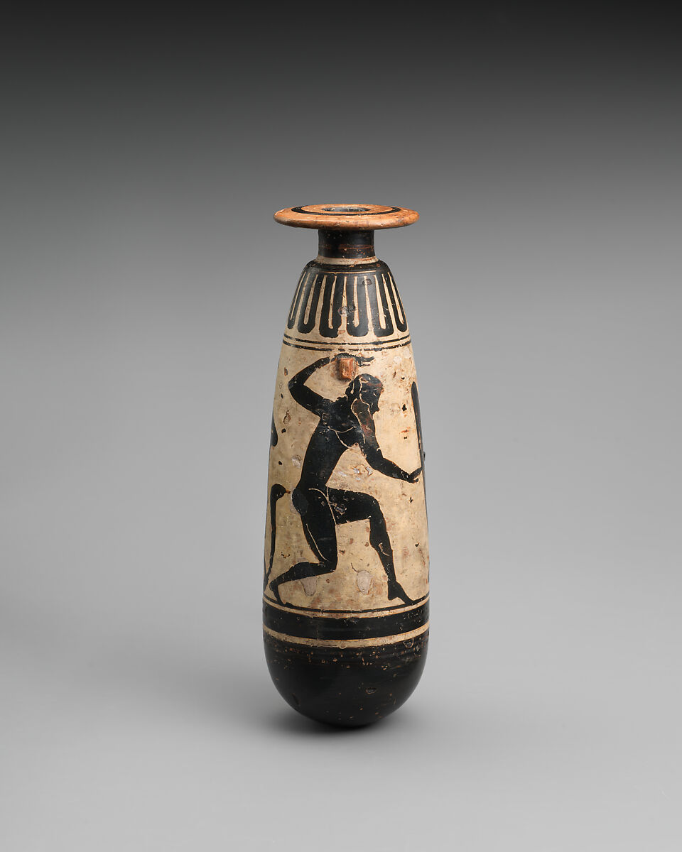 Alabastron, Terracotta, Greek, Attic