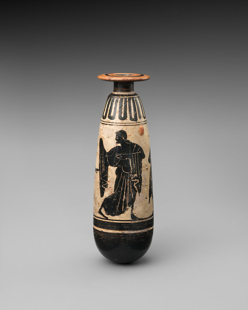 Alabastron, Terracotta, Greek, Attic