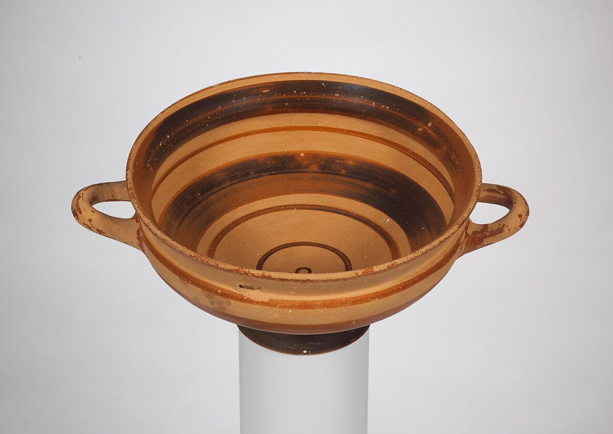Terracotta kylix (drinking cup), Terracotta, East Greek