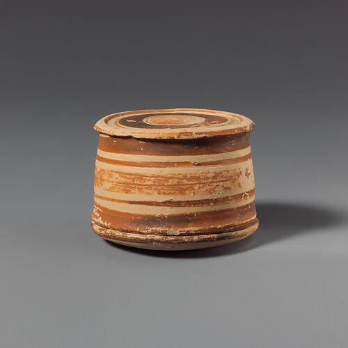 Terracotta pyxis (box)