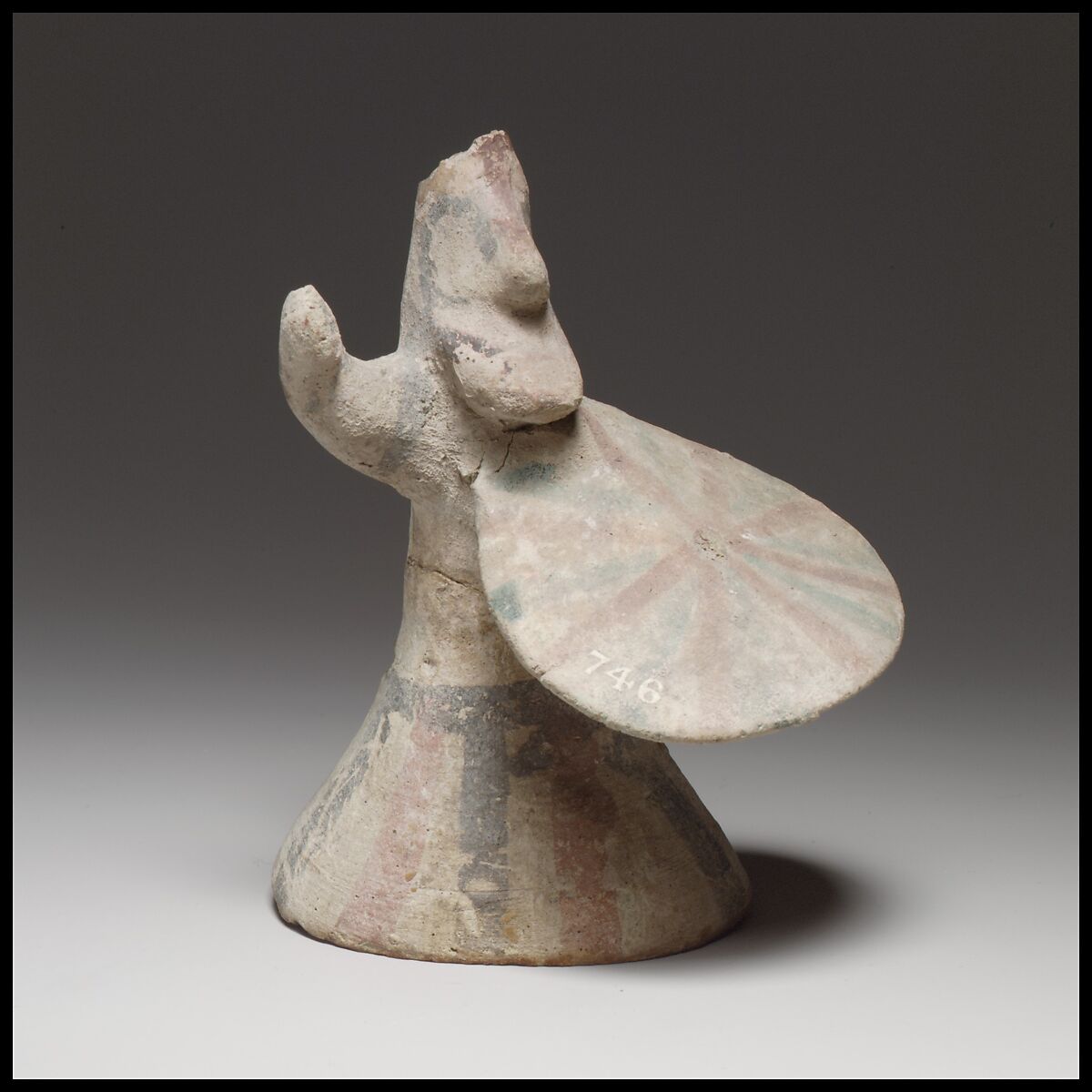 Shield bearer, Terracotta, Cypriot 