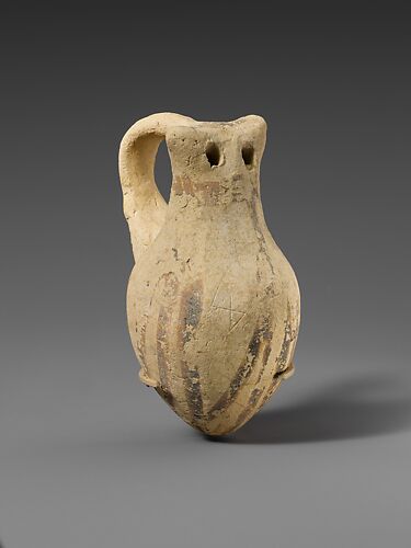Terracotta rattle (?) in the form of an owl