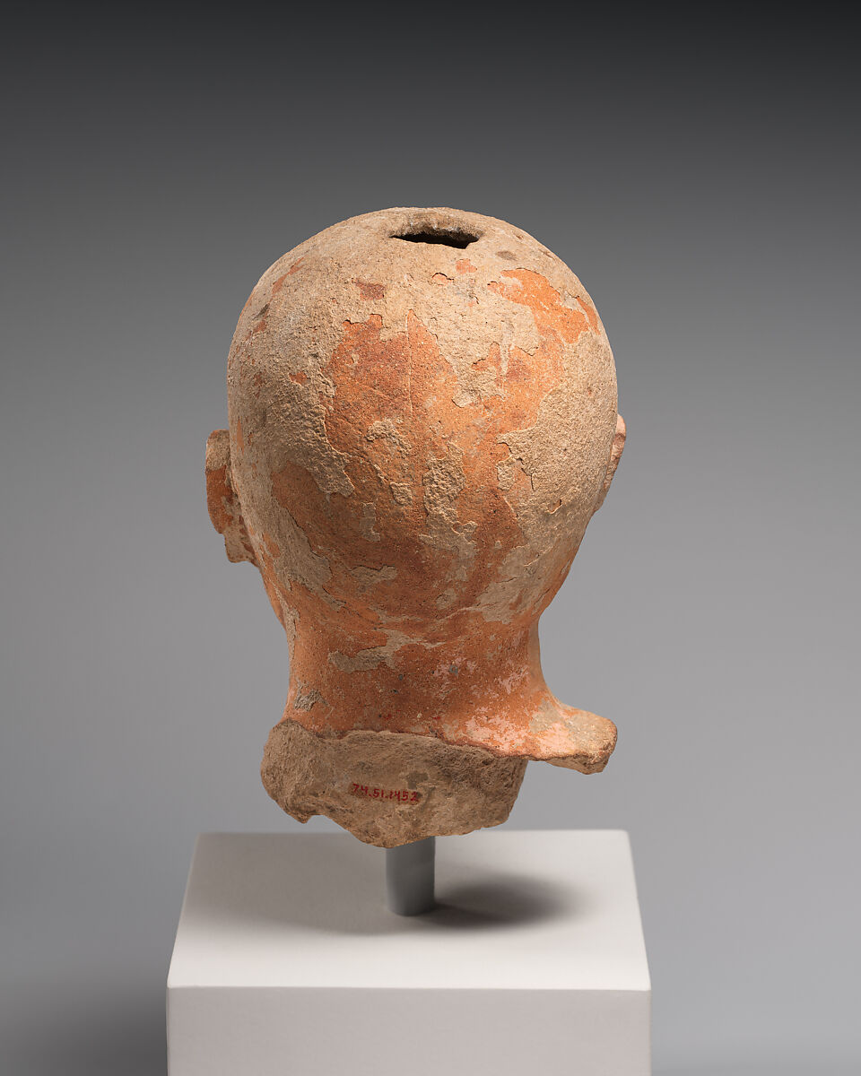 Terracotta head of a boy, Terracotta, Cypriot