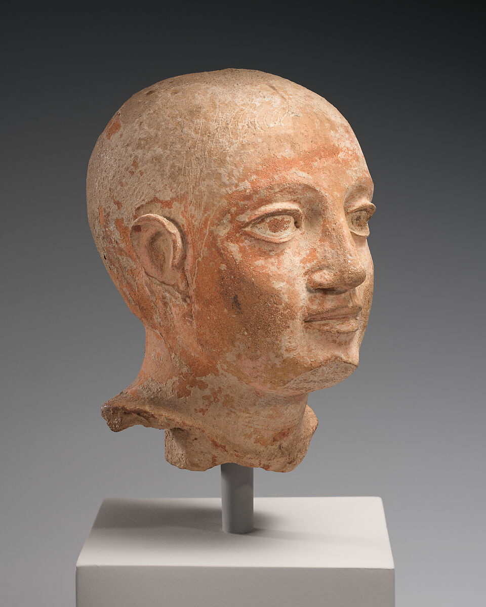 Terracotta head of a boy, Terracotta, Cypriot