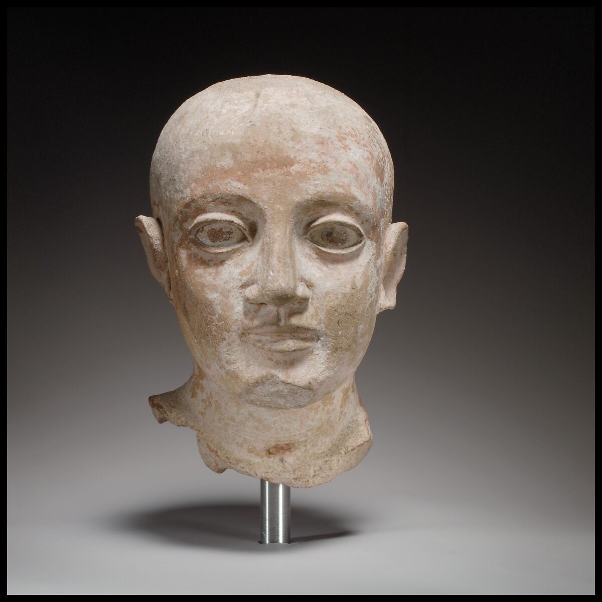 Terracotta head of a boy, Terracotta, Cypriot 