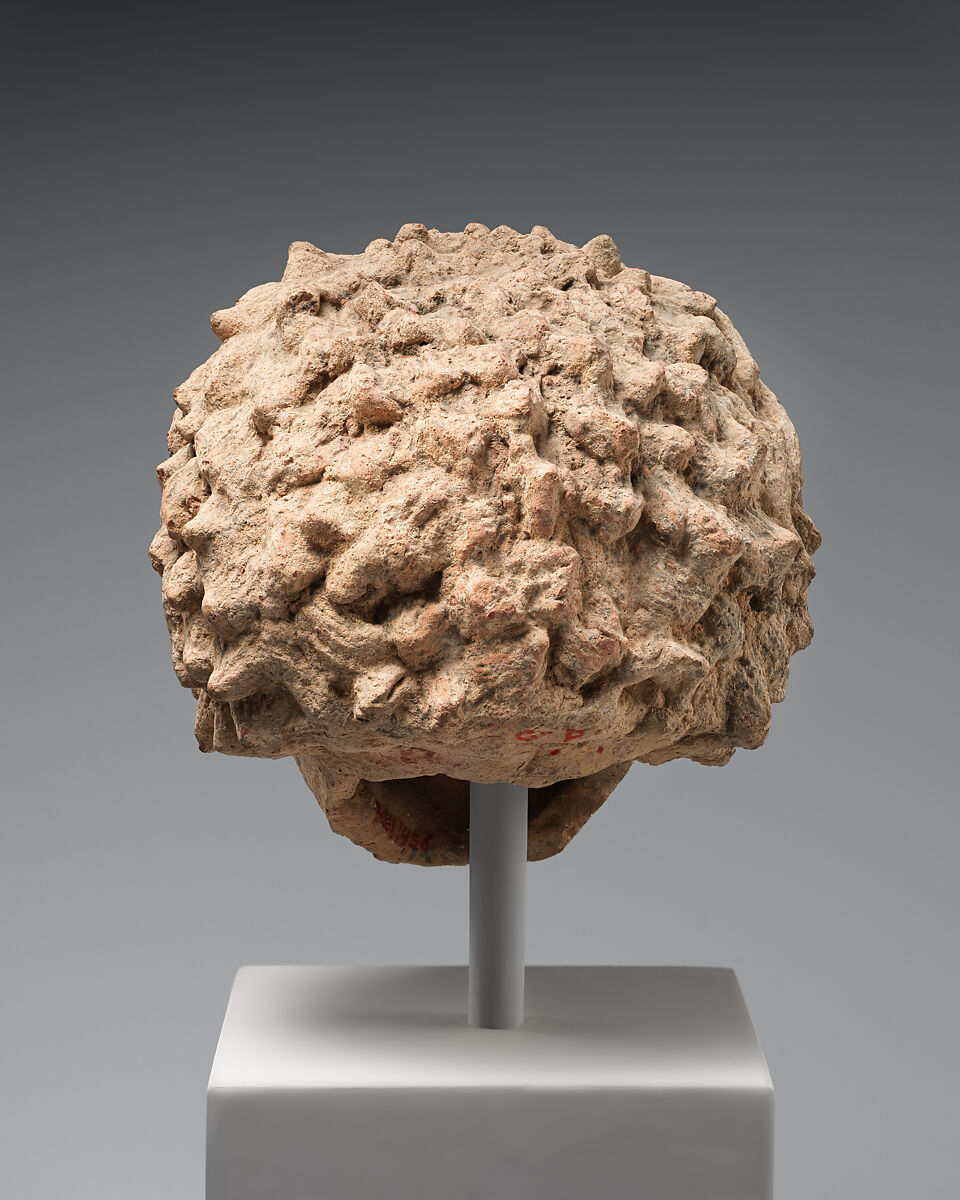 Terracotta head of a youth, Terracotta, Cypriot