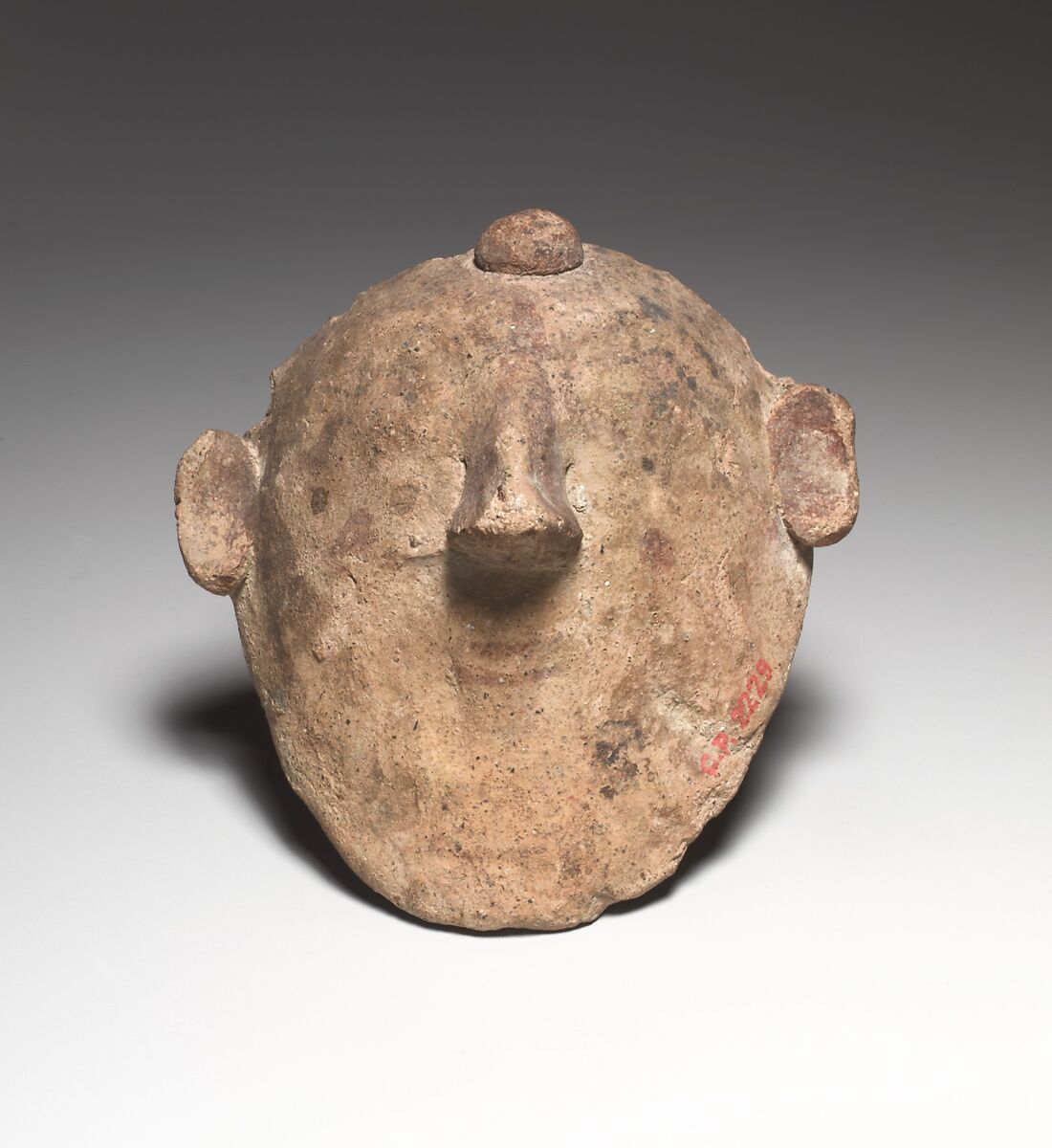 Anthropomorphic mask, Terracotta, Cypriot 