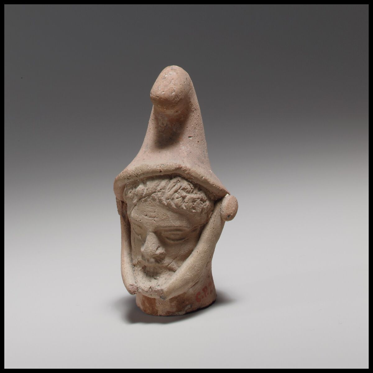 Male head, Terracotta, Cypriot 