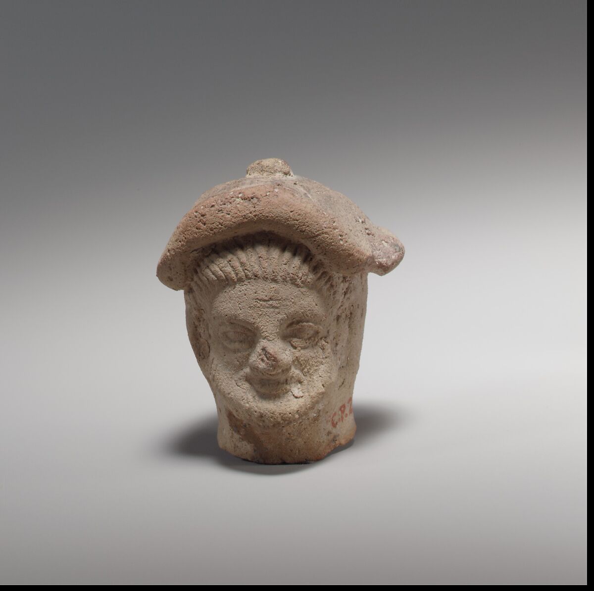 Male head, Terracotta, Cypriot 