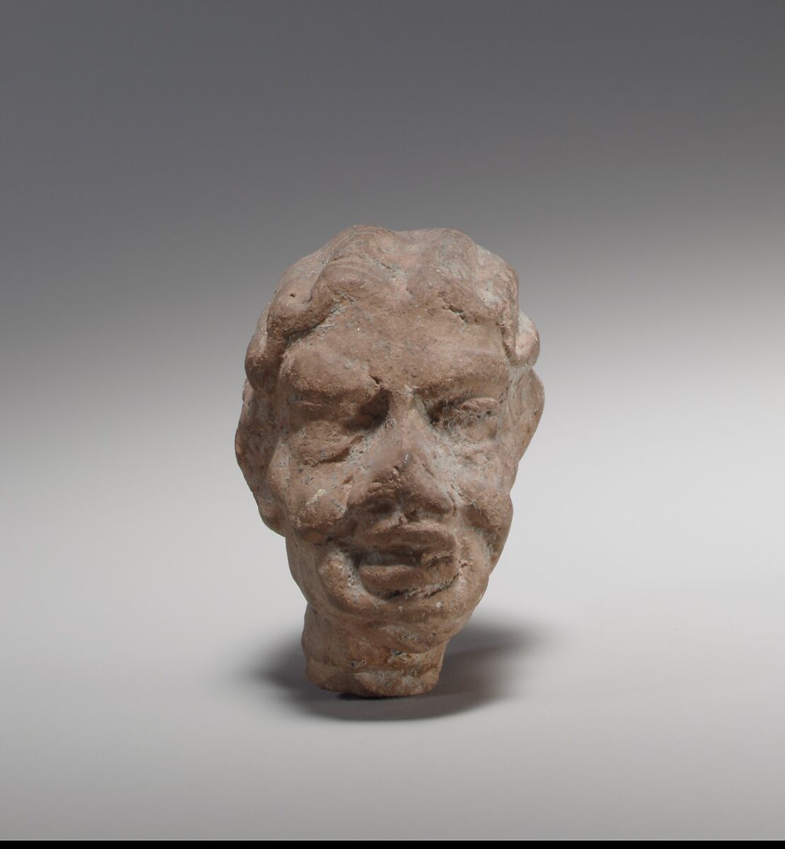 Terracotta head of an old woman, Terracotta, Greek, Asia Minor, Smyrna