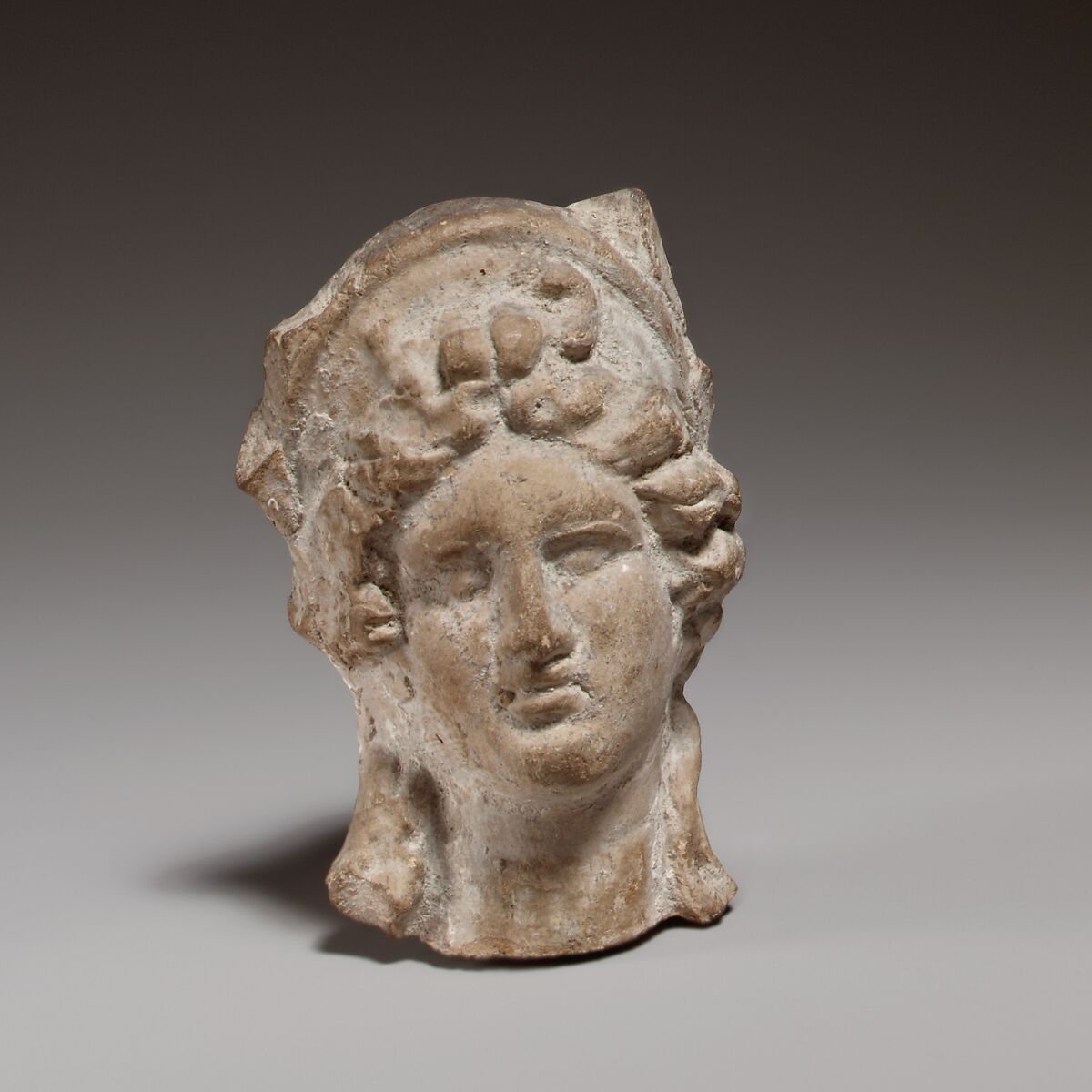 Female head, Terracotta, Cypriot 