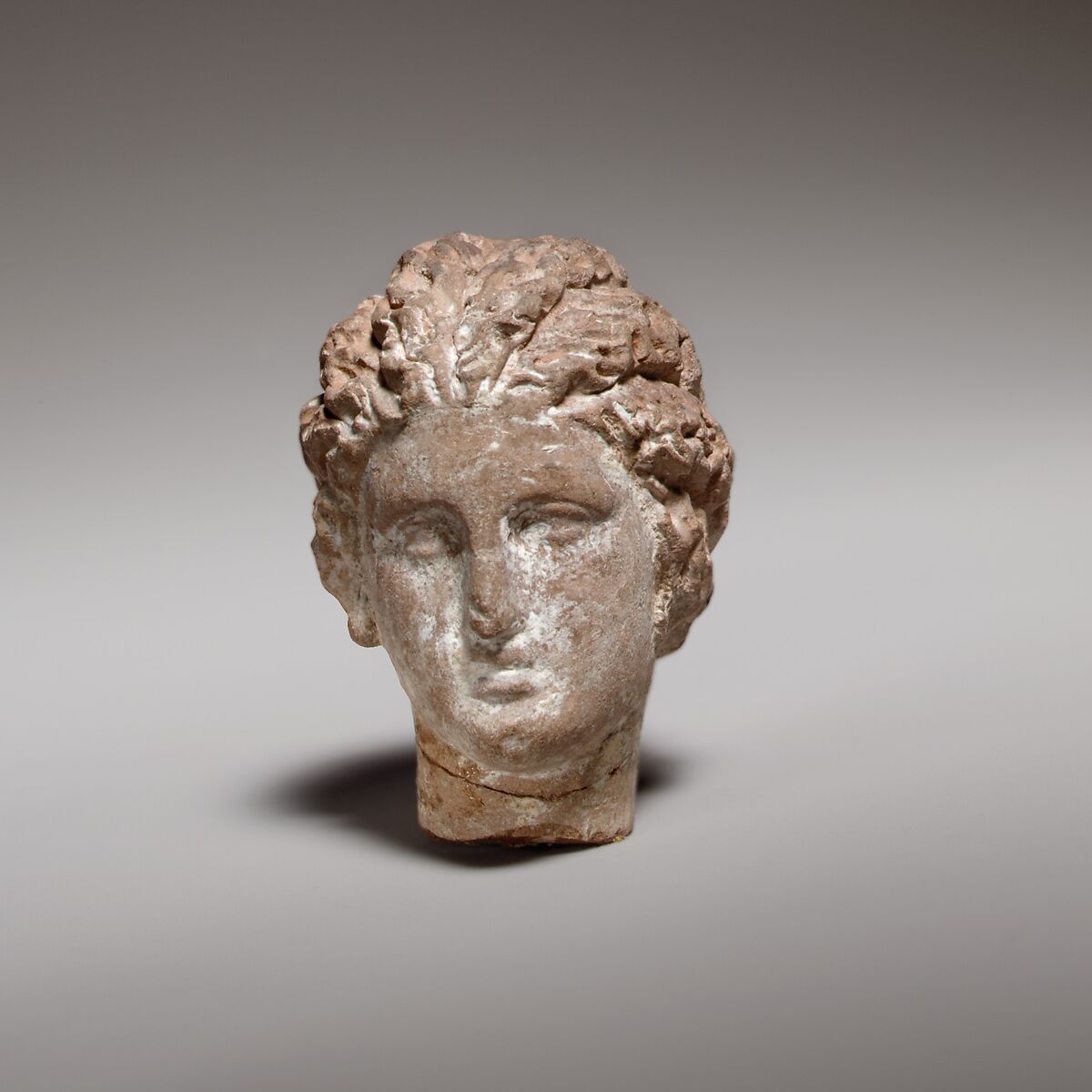 Terracotta head of a woman, Terracotta, Greek, Cypriot
