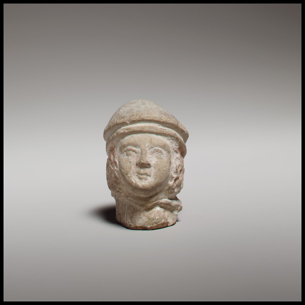 Head of a boy, Terracotta, Cypriot