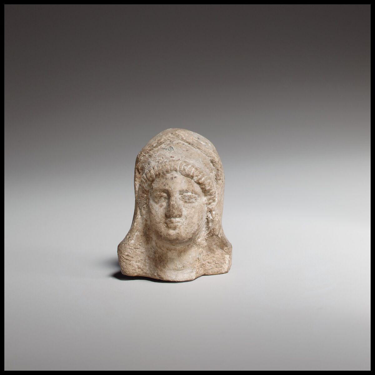 Female head, Terracotta, Cypriot 