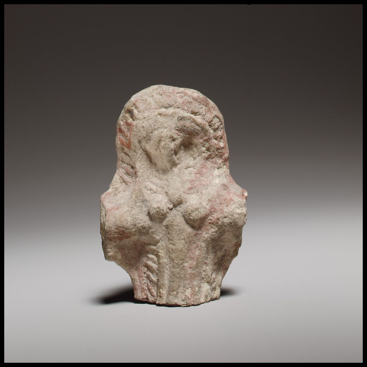 Standing female figurine (cruciform), Terracotta, Cypriot