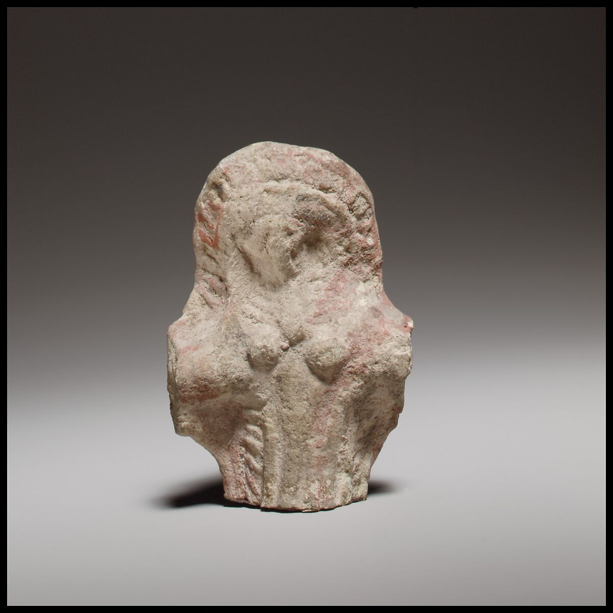 Standing female figurine (cruciform), Terracotta, Cypriot 