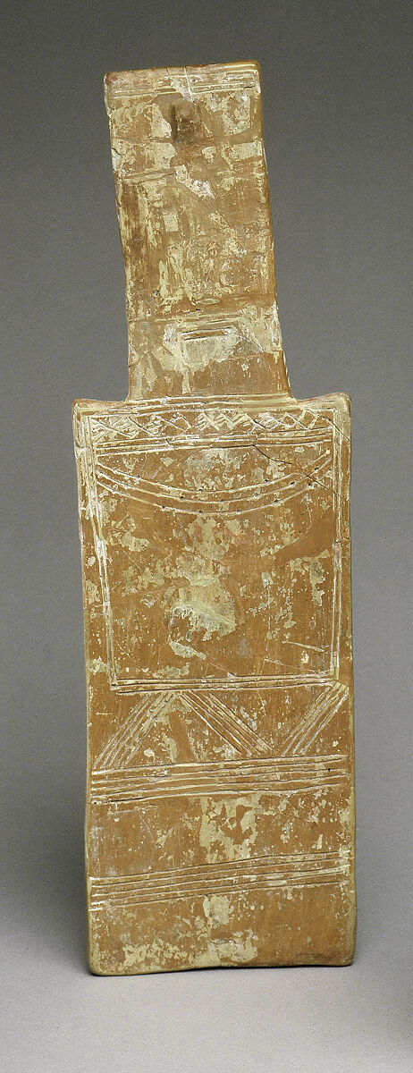 Terracotta plank-shaped figurine, Terracotta, Cypriot