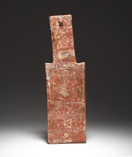 Terracotta plank-shaped figurine