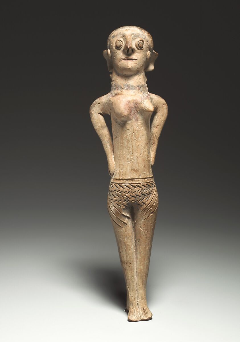 Terracotta statuette of a woman, Terracotta, Cypriot