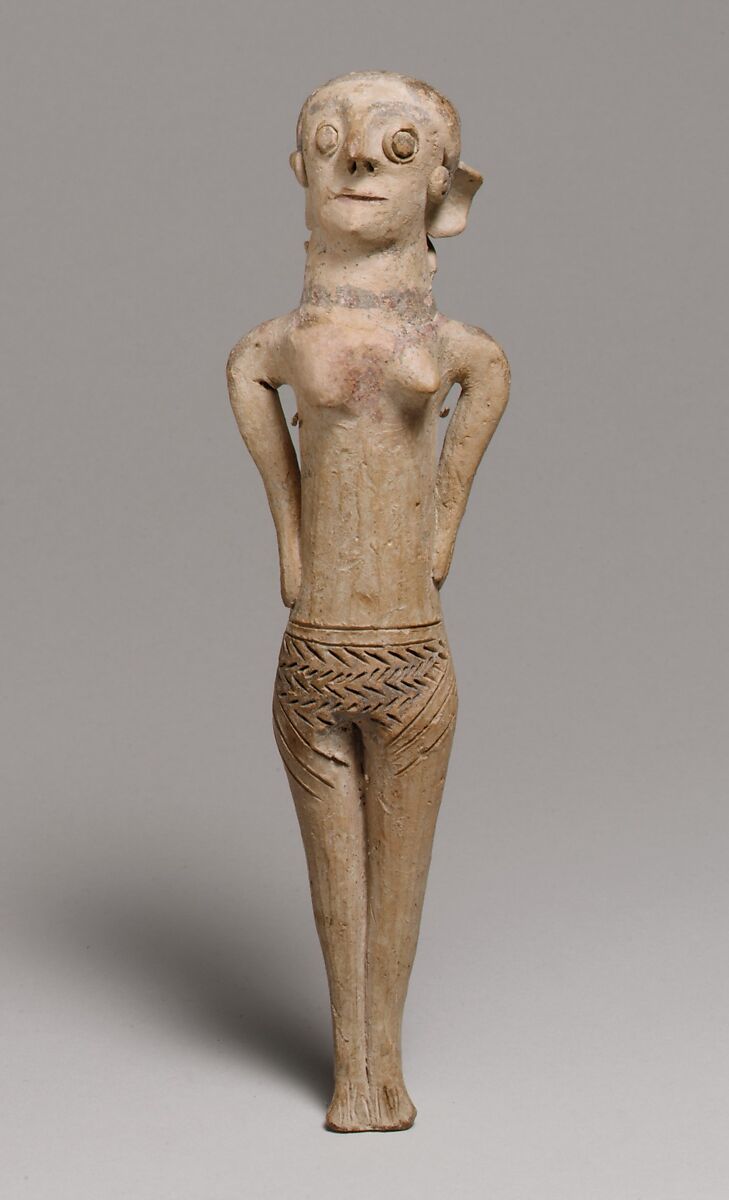 Terracotta statuette of a woman, Terracotta, Cypriot