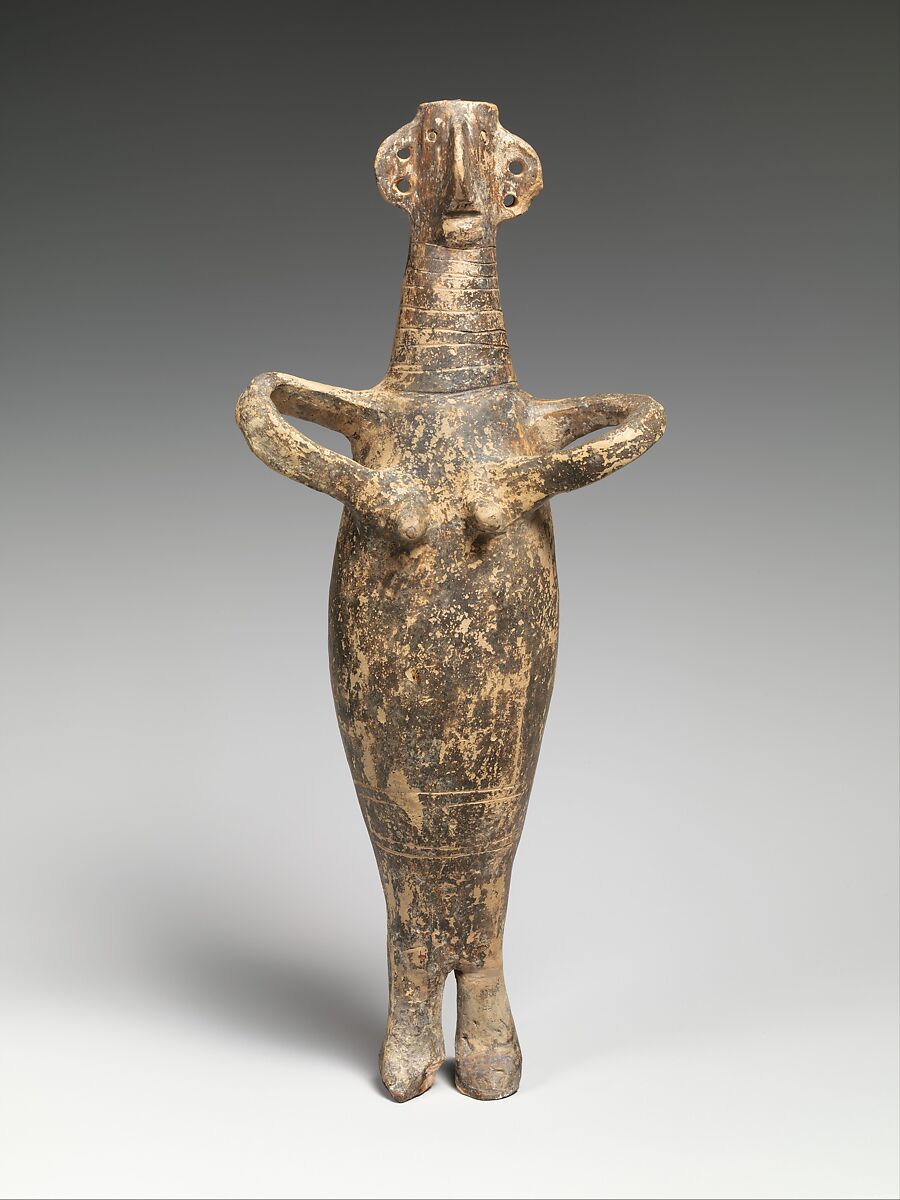 Terracotta statuette of a woman, Terracotta, Cypriot