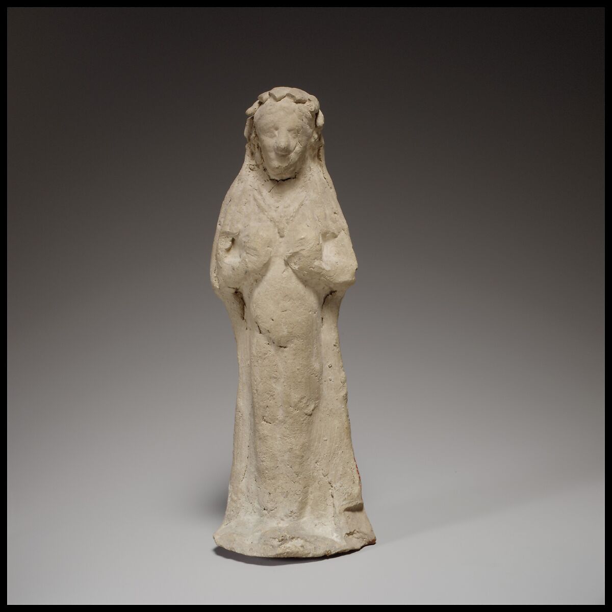 Terracotta statuette of a woman, Terracotta, Cypriot 