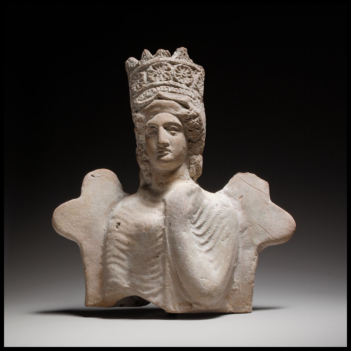 Seated goddess, Terracotta, Cypriot 