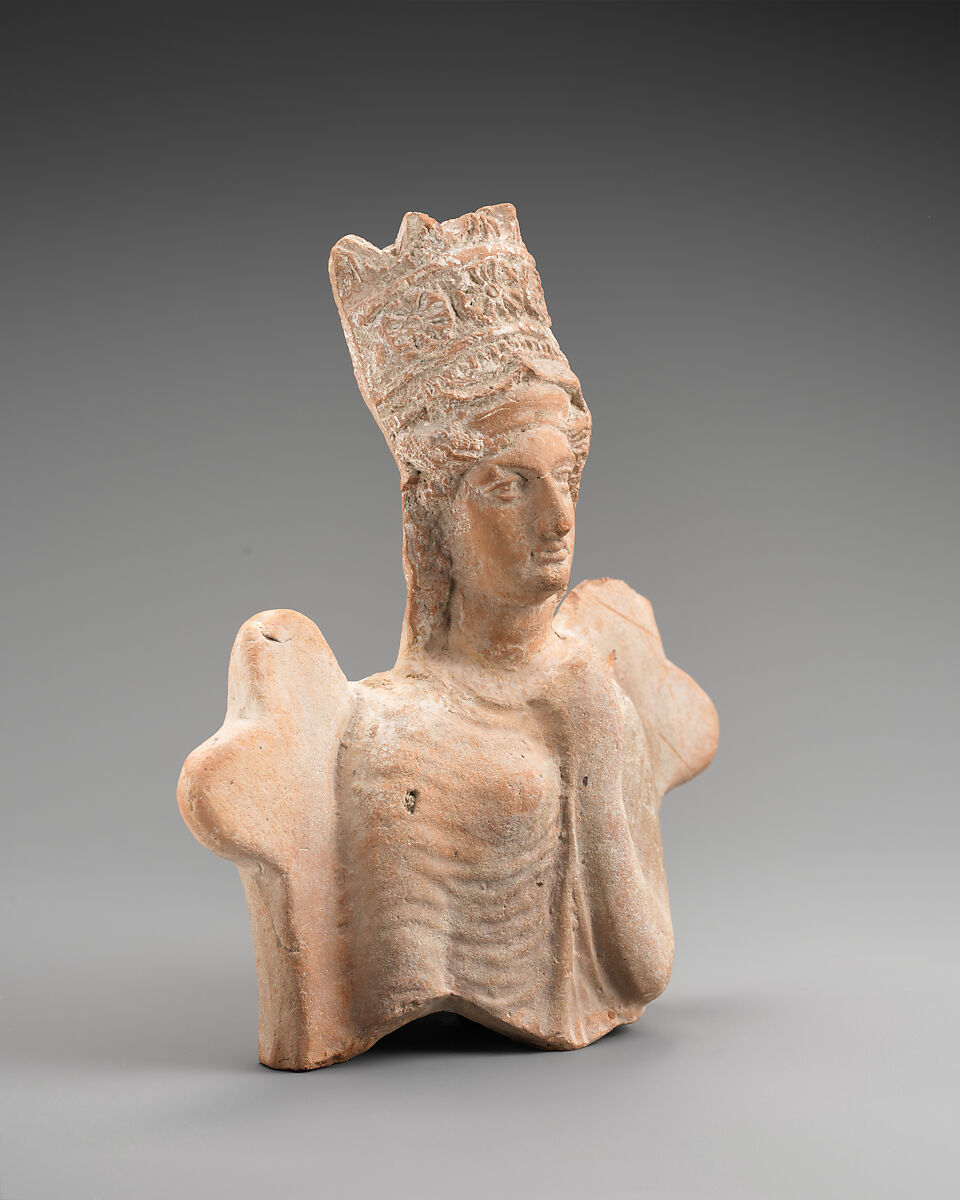 Seated goddess, Terracotta, Cypriot