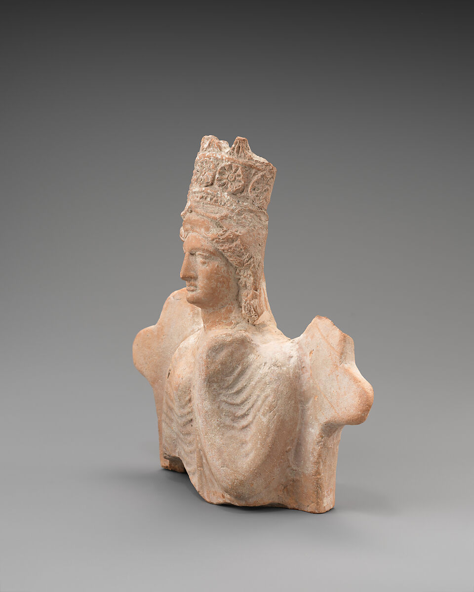 Seated goddess, Terracotta, Cypriot