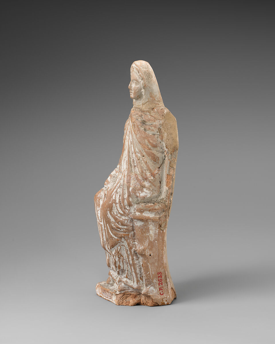 Terracotta statuette of a seated goddess, Terracotta, Cypriot