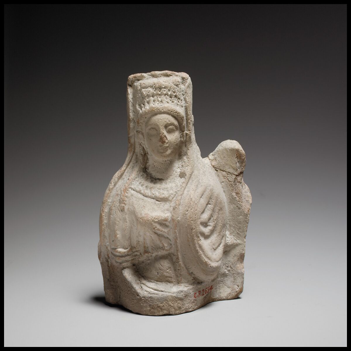 Terracotta statuette of a seated goddess, Terracotta, Cypriot 